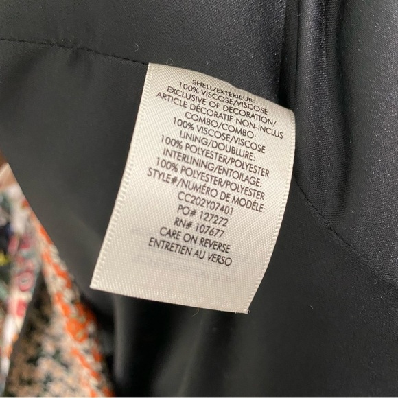 Alice + Olivia Moya Patchwork Tapestry Floral Quilted Coat Belted Butterfly Sz S - Picture 6 of 11